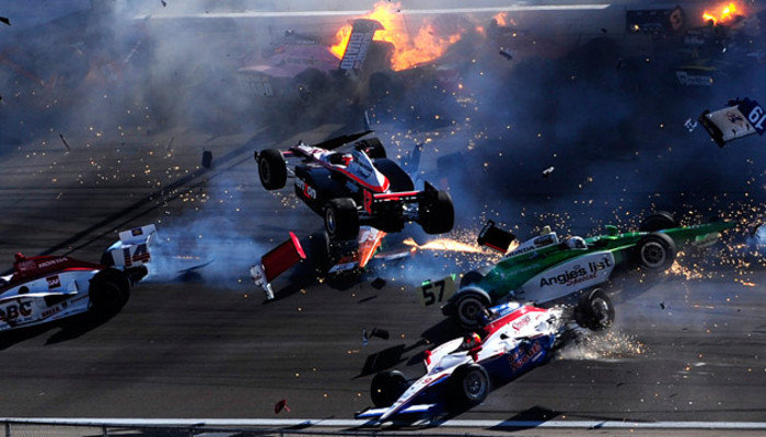 Imagen en el momento del accidente. Archivo DiarioMotor